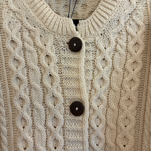 100% merino wool a-line cardigan - Picture 7 of 9